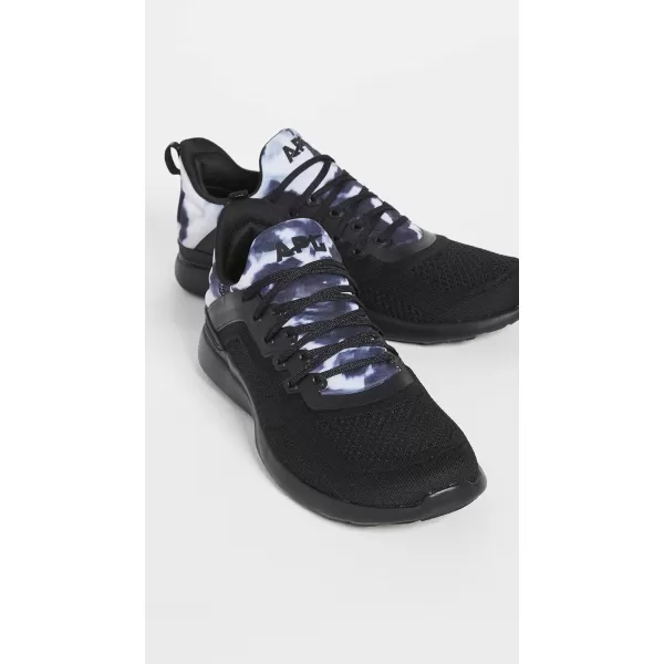 APL Athletic Propulsion Labs Mens Techloom Tracer Running SneakersBlackWhiteTie Dye