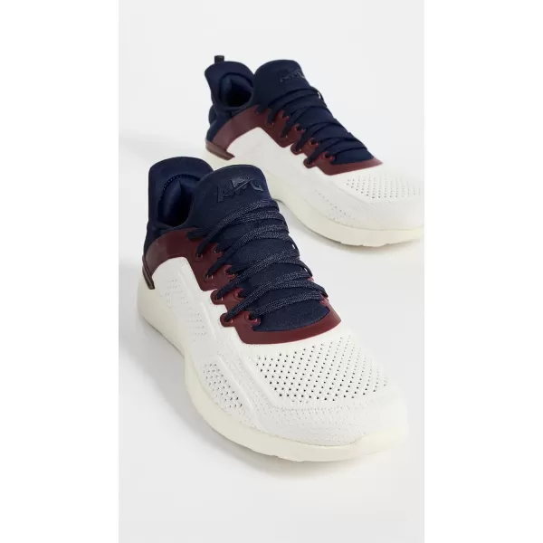 APL Athletic Propulsion Labs Mens Techloom Tracer SneakersIvoryNavyBurgundy