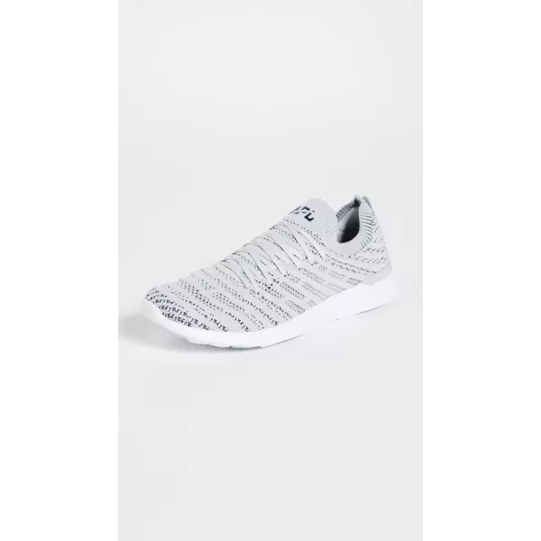 APL Athletic Propulsion Labs Mens Techloom Wave SneakersSteel GreyNavyWhite