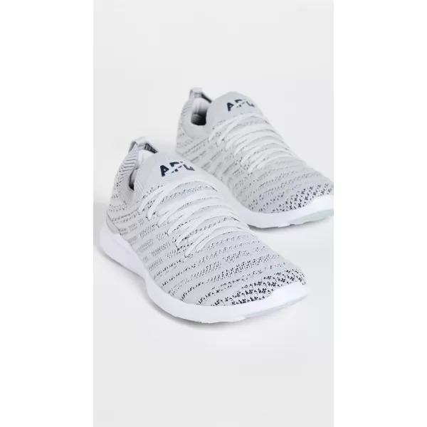 APL Athletic Propulsion Labs Mens Techloom Wave SneakersSteel GreyNavyWhite