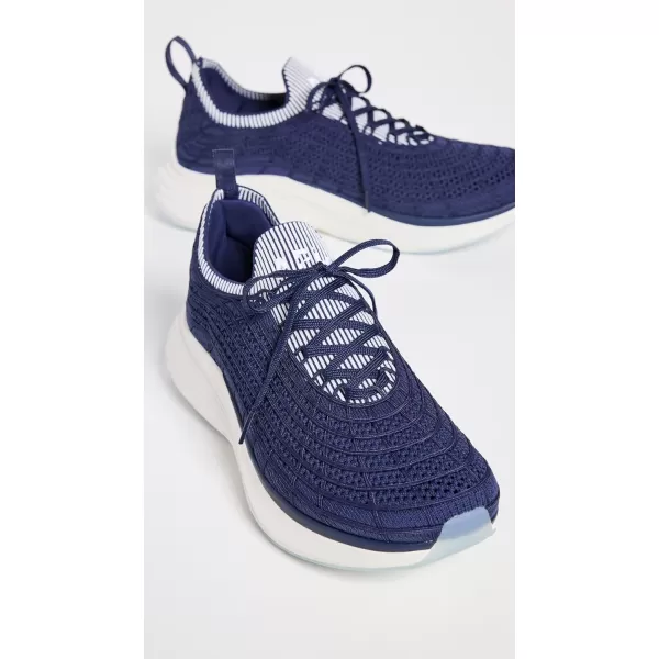 APL Athletic Propulsion Labs Mens Zipline SneakersNavyIvoryRibbed