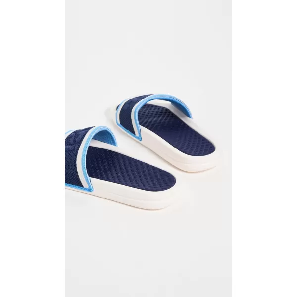 APL Athletic Propulsion Labs Womens Big Logo Techloom SlidesSea SaltCoastal BlueNavy