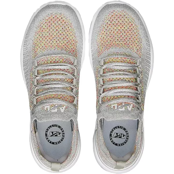 APL Athletic Propulsion Labs Womens Techloom Breeze SneakersMetallic SilverMultiWhite