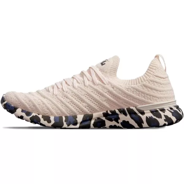 APL Athletic Propulsion Labs Womens Techloom Wave SneakersCremeBlackLeopard