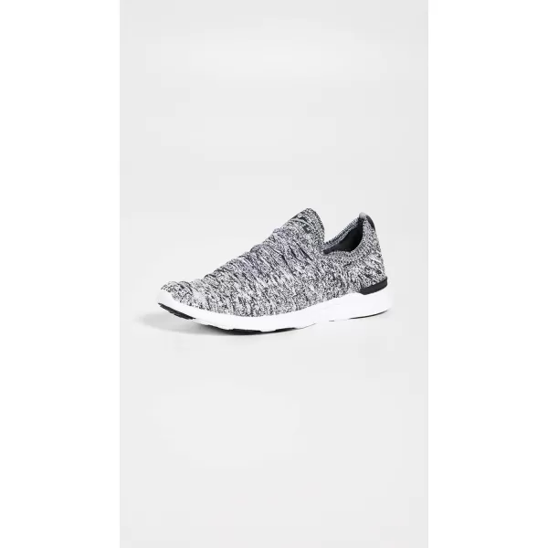 APL Athletic Propulsion Labs Womens Techloom Wave SneakersHeather GreyBlackWhite