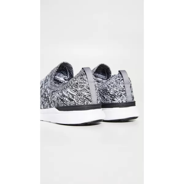 APL Athletic Propulsion Labs Womens Techloom Wave SneakersHeather GreyBlackWhite