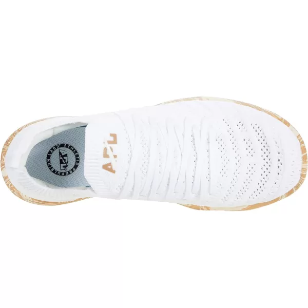 APL Athletic Propulsion Labs Womens Techloom Wave SneakersWhiteAlmondMarble