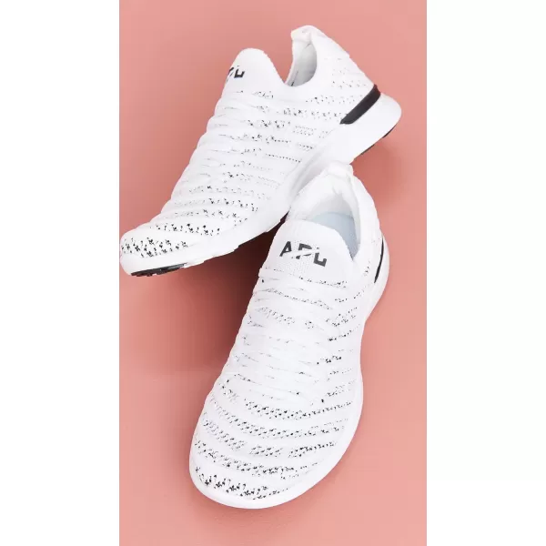 APL Athletic Propulsion Labs Womens Techloom Wave SneakersWhiteBlack