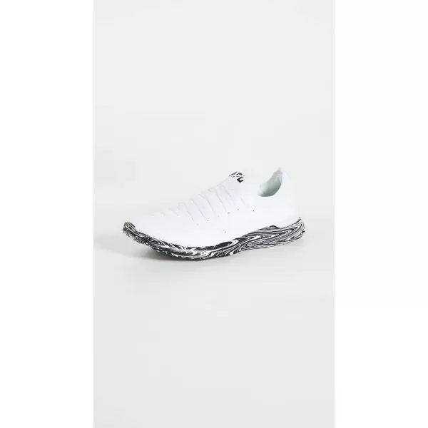 APL Athletic Propulsion Labs Womens Techloom Wave SneakersWhiteBlackMarble