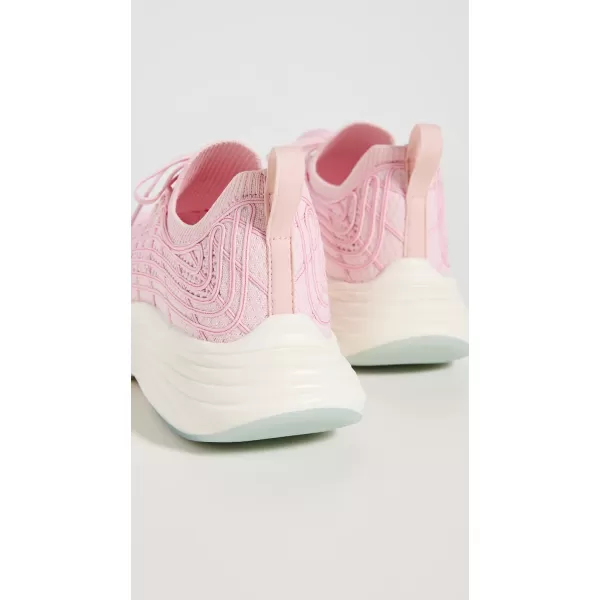 APL Athletic Propulsion Labs Womens Zipline SneakersBleached PinkFusion Pink