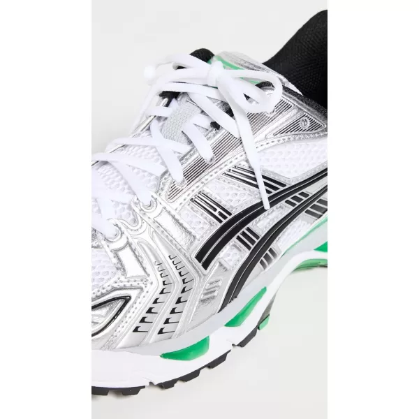 ASICS Mens GelKayano 14 Sportstyle ShoesWhiteMalachite Green