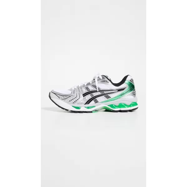 ASICS Mens GelKayano 14 Sportstyle ShoesWhiteMalachite Green