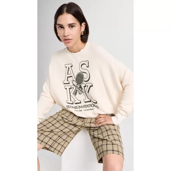 ASKK NY Womens Printed SweatshirtTennis