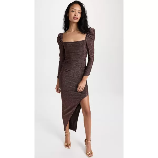 ASTR the label Womens Vanozza DressBrown Metallic