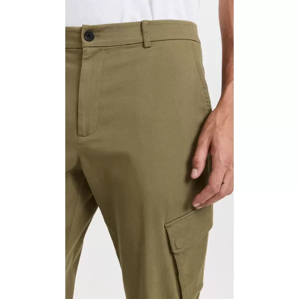 ATM Anthony Thomas Melillo Mens Washed Cotton Twill Cargo PantsOil Green