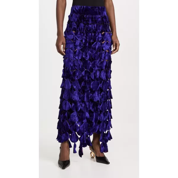 AWAKE MODE Womens Multi Circle DoubleLayered Maxi SkirtPurple