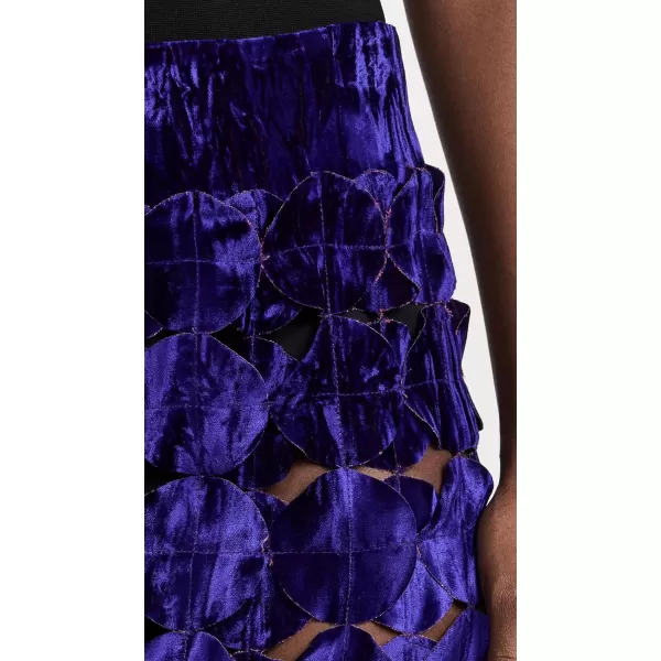 AWAKE MODE Womens Multi Circle DoubleLayered Maxi SkirtPurple