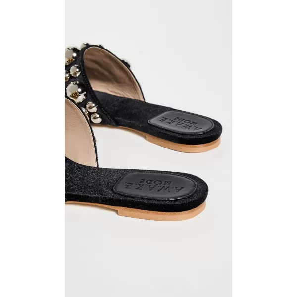 AWAKE MODE Womens Roberta Embellished Slide SandalsBlack