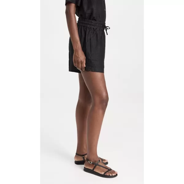 AYR Womens Linen Staycation ShortsBlack