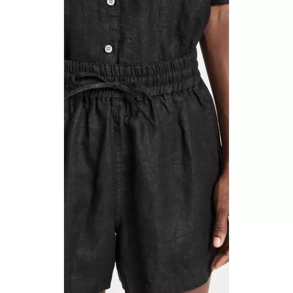 AYR Womens Linen Staycation ShortsBlack