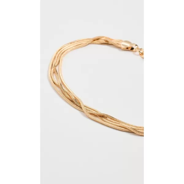 Alexa Leigh Womens Layered Snake BraceletGold