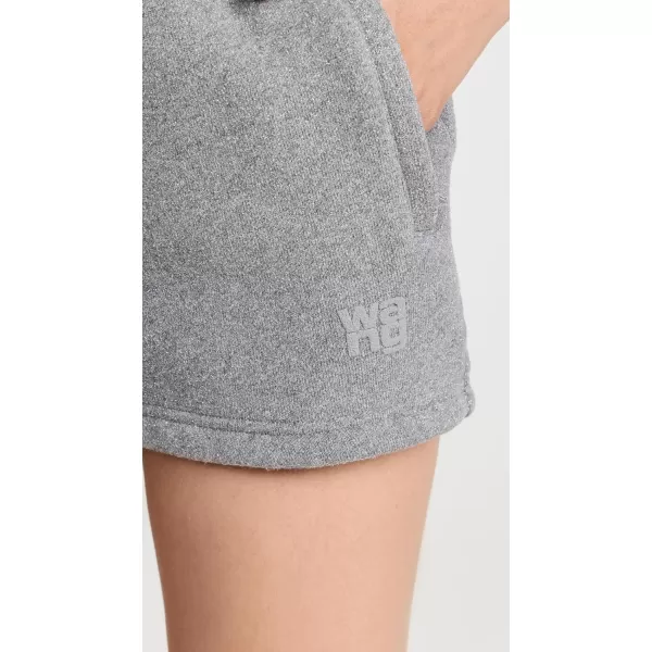 Alexander Wang Womens Glitter Essential Terry SweatShorts with Puff LogoSidewalk