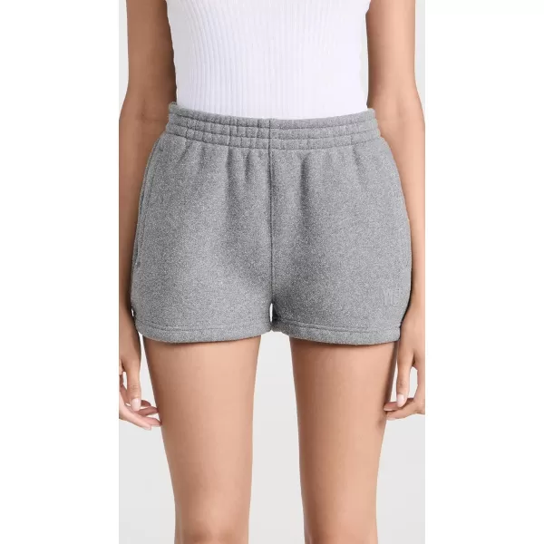 Alexander Wang Womens Glitter Essential Terry SweatShorts with Puff LogoSidewalk