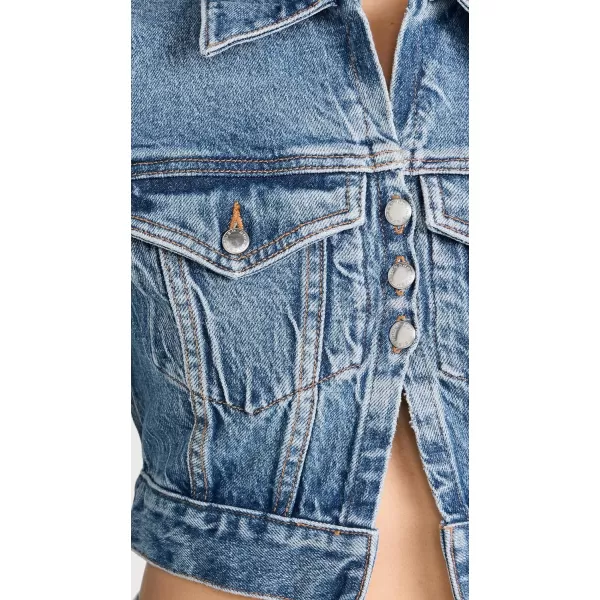 Alexander Wang Womens Shrunken Cardi Trucker JacketClassic Medium Indigo