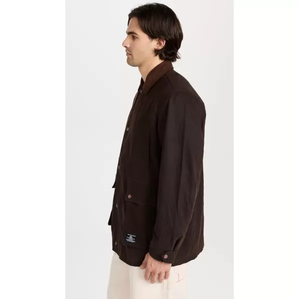 Alpha Industries Mens Waxed Cotton Car CoatChocolate