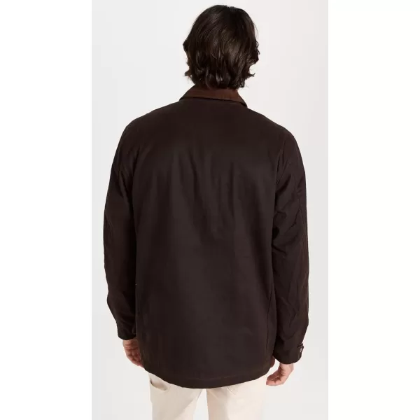 Alpha Industries Mens Waxed Cotton Car CoatChocolate