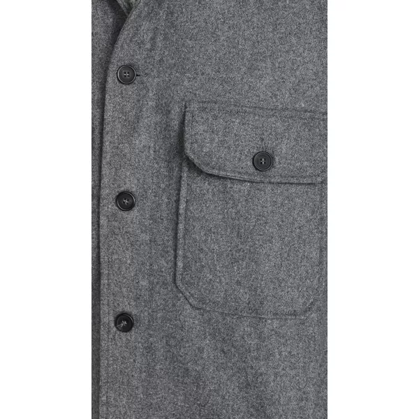 Alpha Industries Mens Wool Field Shirt Jacket Gen IIDark Charcoal Heather