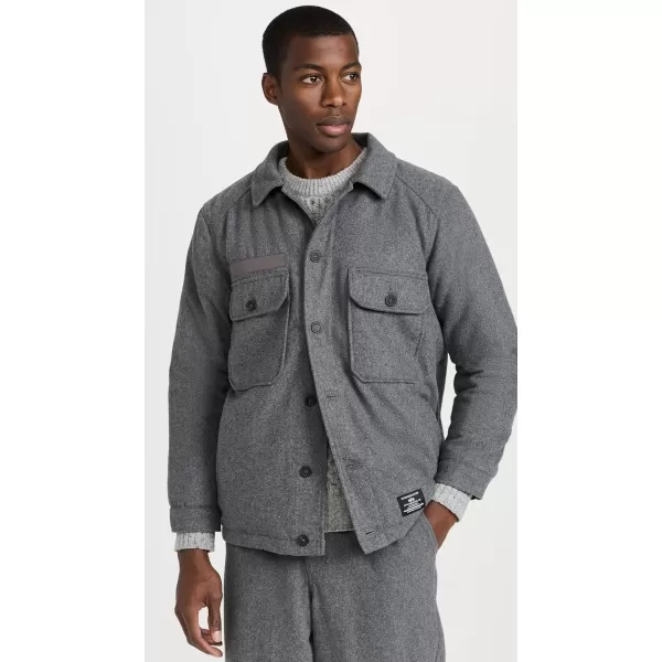 Alpha Industries Mens Wool Field Shirt Jacket Gen IIDark Charcoal Heather