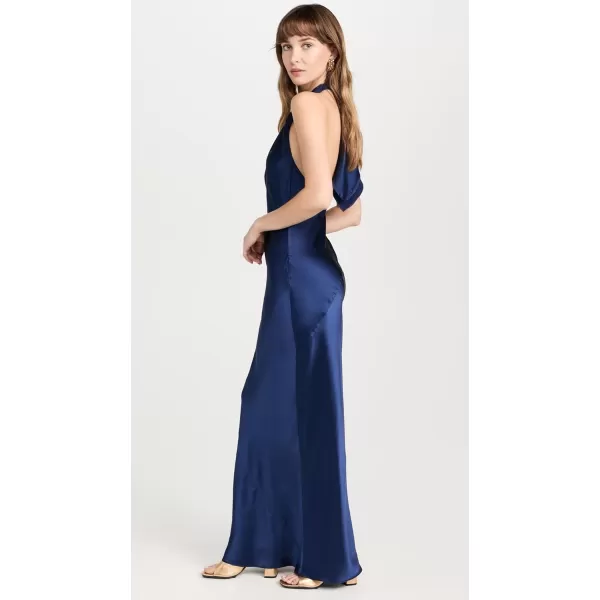 Amanda Uprichard Womens Jade Silk DressNavy