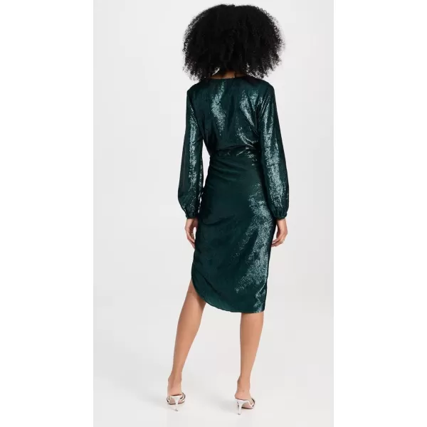 Amanda Uprichard Womens Long Sleeve Roma Dress in Ansella BurnoutAnsella Burnout