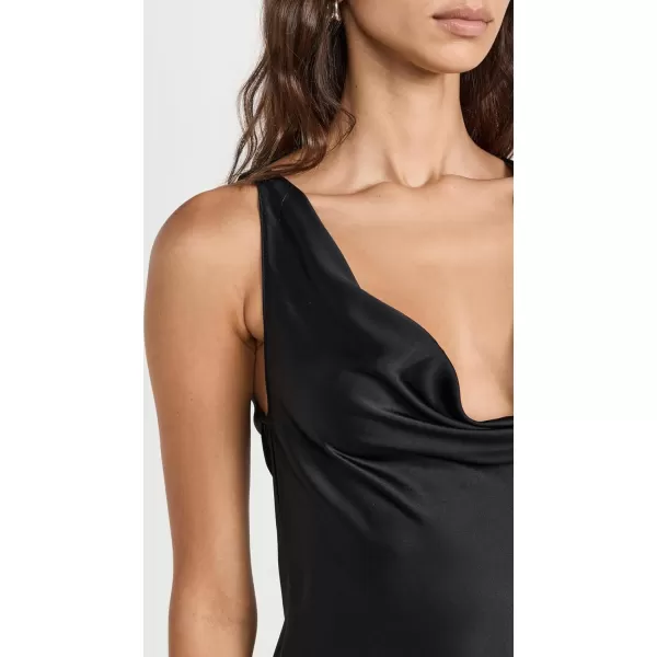 Amanda Uprichard Womens Mirai Silk DressBlack