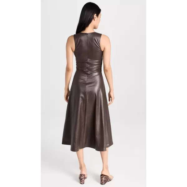 Amanda Uprichard Womens Sabal Dress in Faux LeatherCocoa