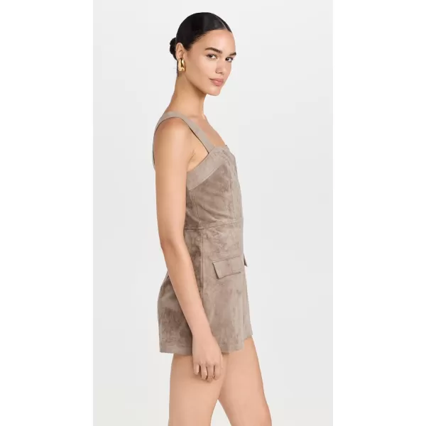 Amanda Uprichard Womens Yorke Skort RomperTaupe