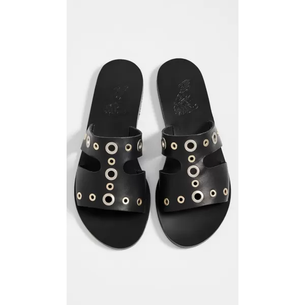 Ancient Greek Sandals Womens Apteros Eyelet SandalsBlack