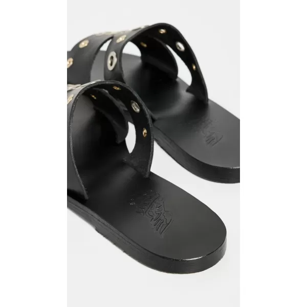 Ancient Greek Sandals Womens Apteros Eyelet SandalsBlack