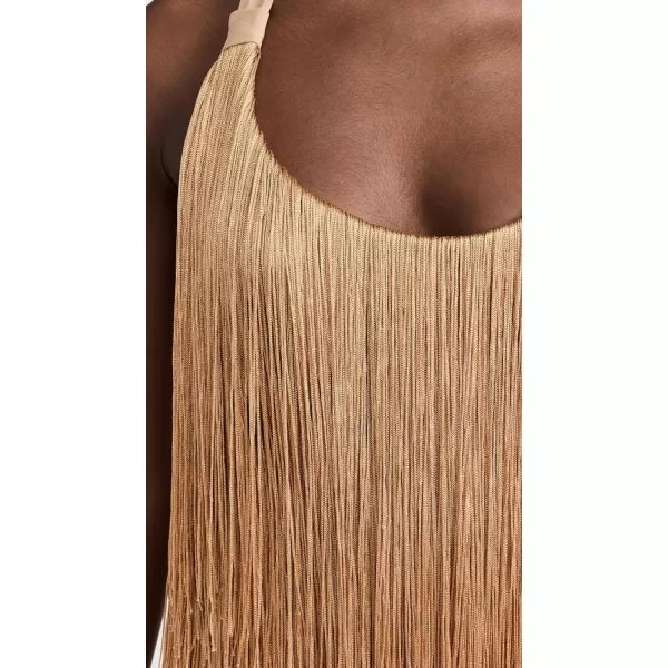 Andrea Iyamah Womens Neme Fringe Midi DressMulticolour