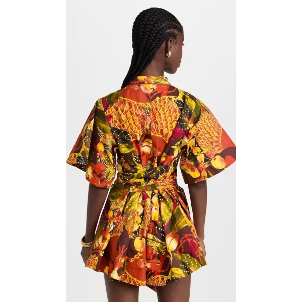 Andrea Iyamah Womens Shanti RomperKola Print