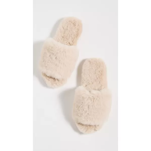 Apparis Womens Diana Faux Fur SlippersLatte