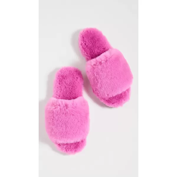 Apparis Womens Diana Faux Fur SlippersSugar Pink