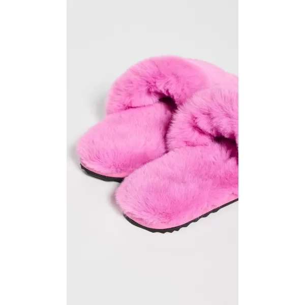 Apparis Womens Diana Faux Fur SlippersSugar Pink