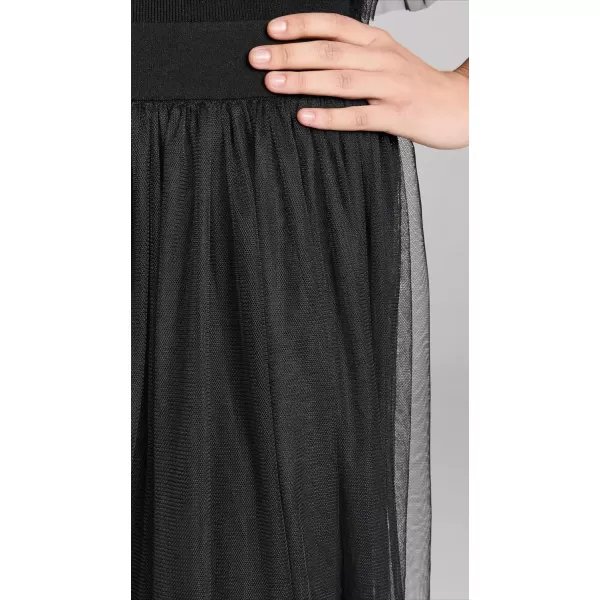 Autumn Cashmere Womens Gathered Skirt with TulleBlack