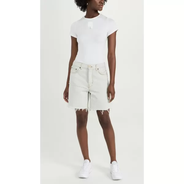 B Sides Womens Cut Off ShortsTile White