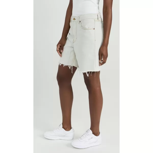 B Sides Womens Cut Off ShortsTile White