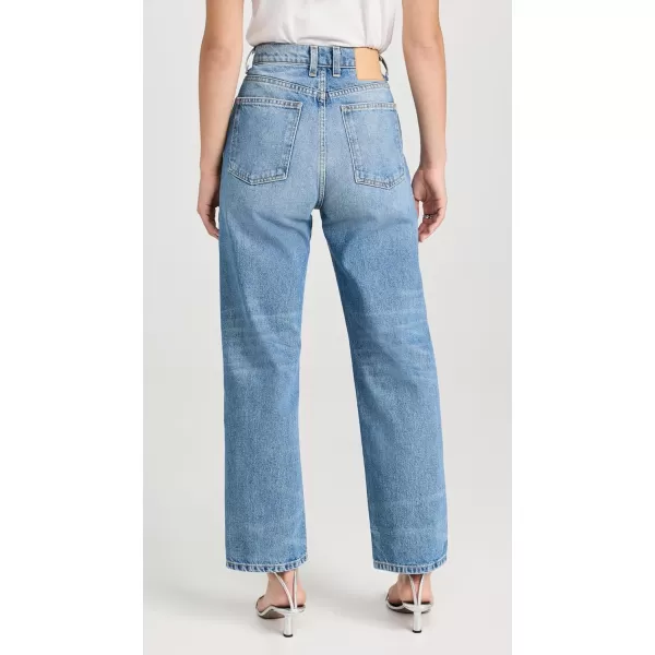 B Sides Womens Plein High Straight JeansBrit Wash