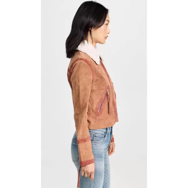 BLANKNYC Womens Caramel Sauce Leather JacketCaramel Sauce