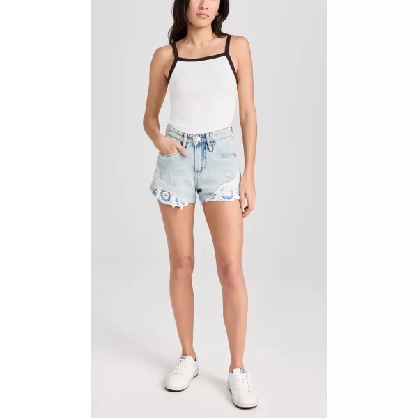 BLANKNYC Womens Green Blogger ShortsAll Out